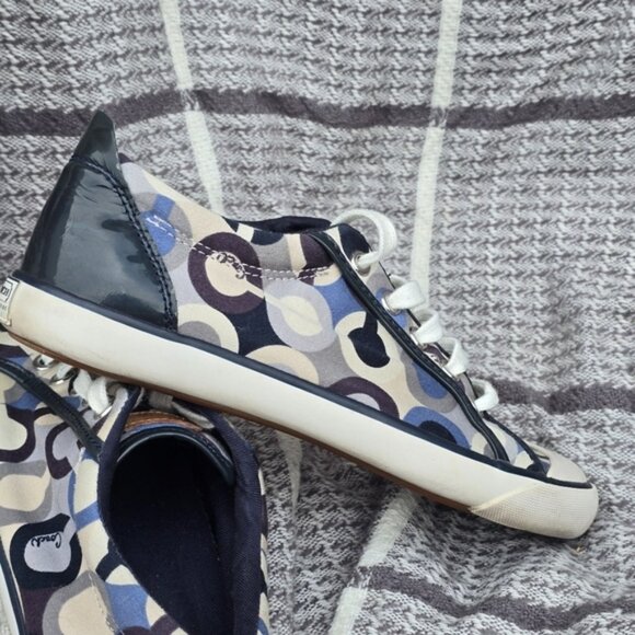 Coach Leatherware EST.1941 Women's Sneakers Sz 7.5 Y2k Optic - Picture 7 of 9